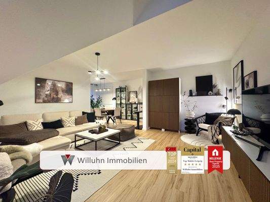 Gemütliches Wohnzimmer (unmöbliert)