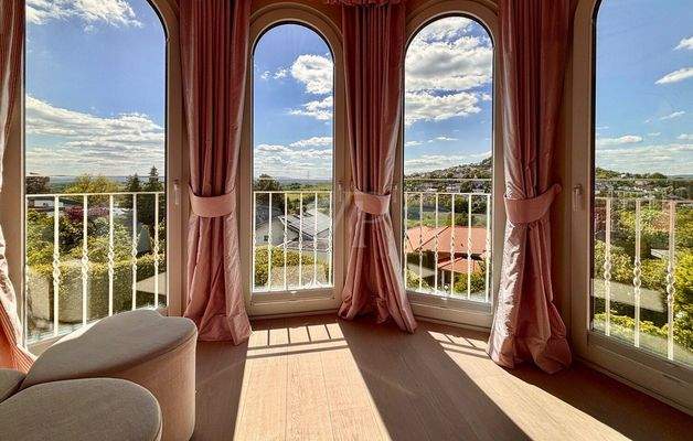 Aussicht aus dem Masterschlafzimmer