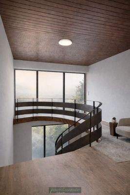 Galerie-Treppenaufgang KIgeneriert