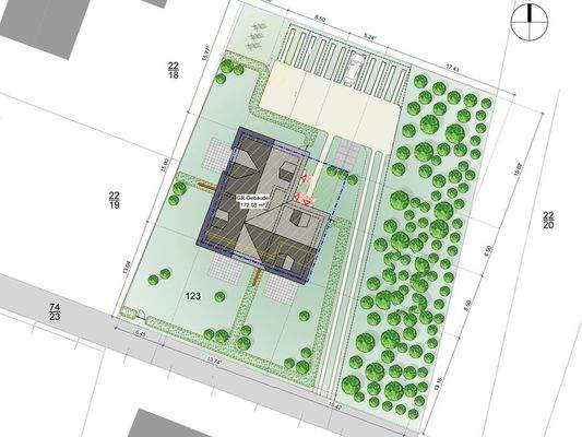 Neubauvorschlag mit 1 Dauerwohnung und 2 Ferienwohnungen