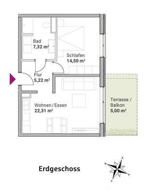 Wohnung 22 (Wohnungstyp B)