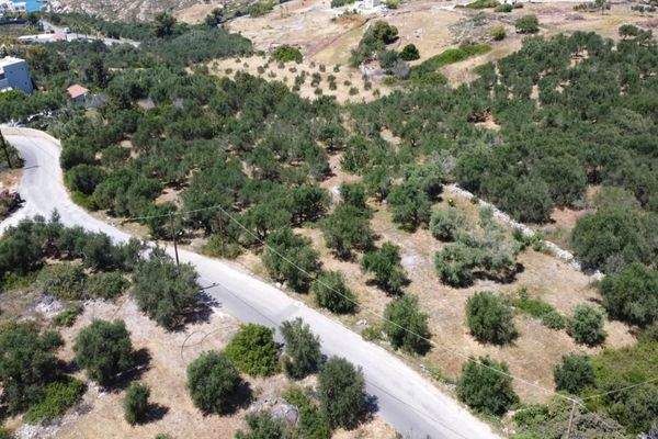 Kreta, Kalathas: Grundstück mit Meerblick in der Nähe des Strandes zu verkaufen