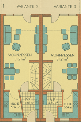 Grundriss Erdgeschoss Variante 3 