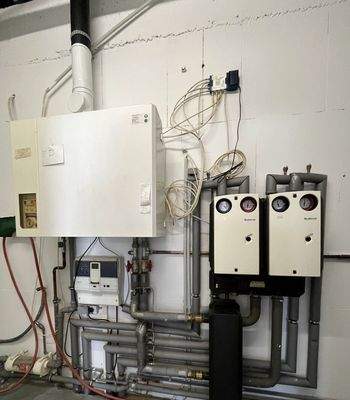 Hocheffiziente Gas-Zentralhzg.