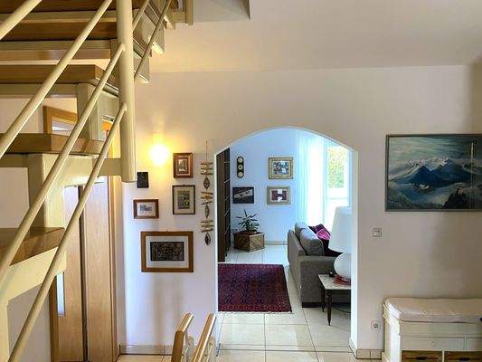 Blick zum Wohn- Essbereich