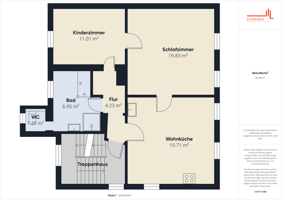 Grundriss 1. OG Vorderhaus