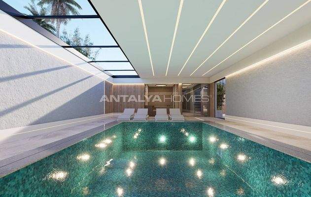 Flats with Aqua Park and Pool Access in Altıntaş Antalya