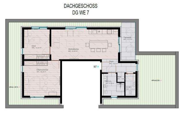 Grundriss WE 7 DG_Penthouse