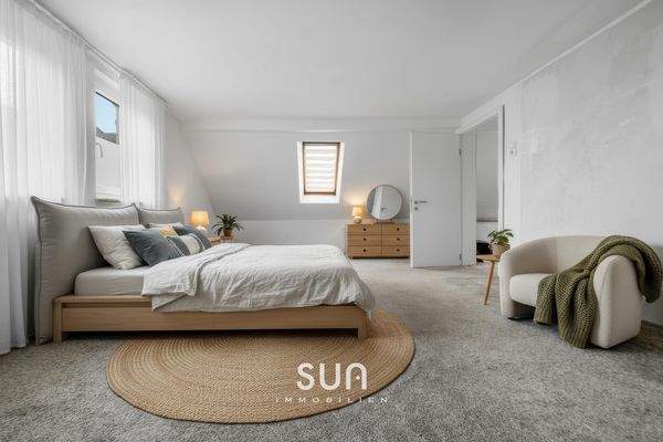 GROßZÜGIGES SCHLAFZIMMER (visualisiert)