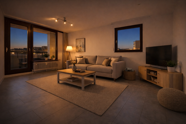 Wohnzimmer - möbliert