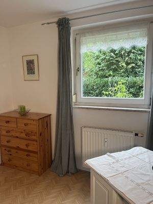 Schlafzimmer mit Blick auf Nockstein