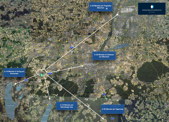 Gilching Lage Umkreis München