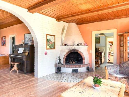 Wohnraum links der Diele