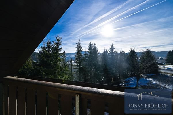 Aussicht vom Balkon