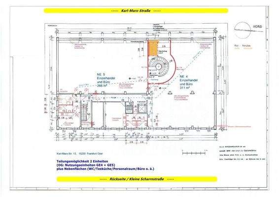 Etagenplan - Kompletteinheit bzw. Variante 2 GE -