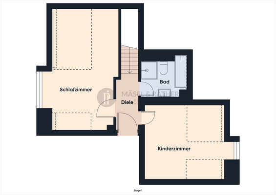 Grundriss obere Etage