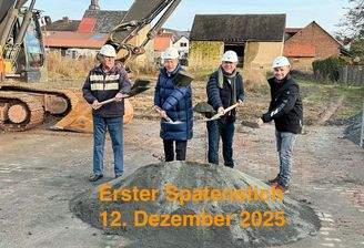 erster Spatenstich 12. Dez. 25