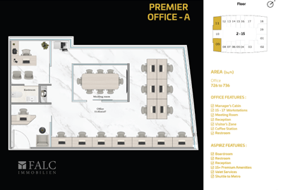 Grundriss Büro oder Praxis