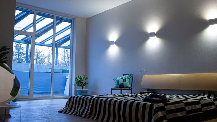 Blick vom Schlafzimmer