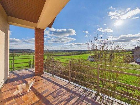 Aussicht Balkon mit Pinki