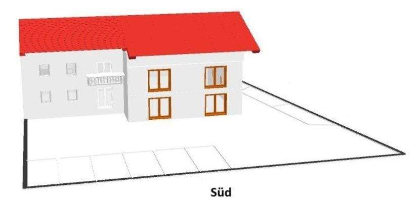 Vorbescheid Südansicht