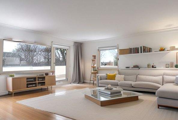 Wohnzimmer mit Terrassenzugang