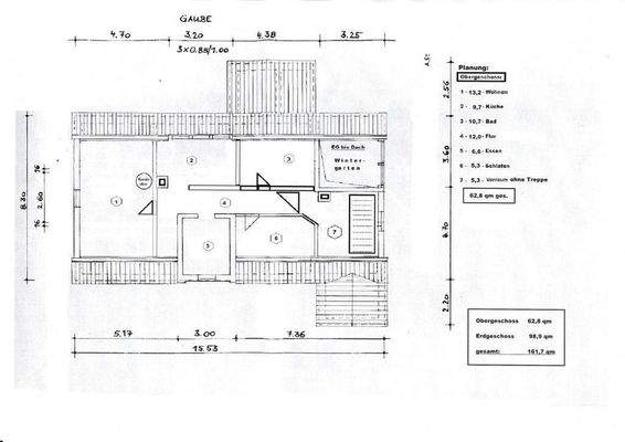 Planung Obergeschoss