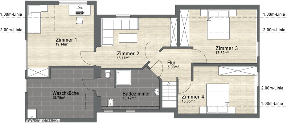 Grundriss Obergeschoss
