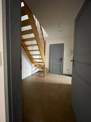 Treppe zum Dachgeschoss
