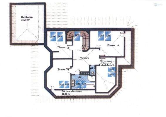 Grundriss Dachgeschoss