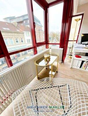 Blick vom Erker auf die Humboldtstr 