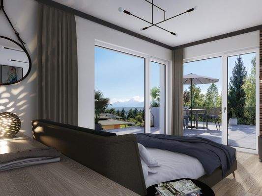 Schlafzimmer Penthouse Beispielfoto