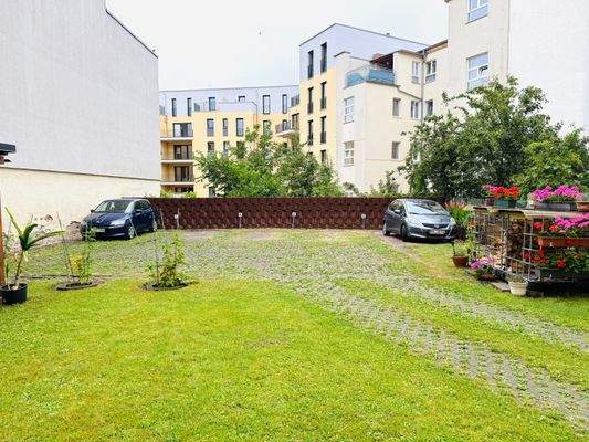 Hinterhof, Garten, Stellplätze