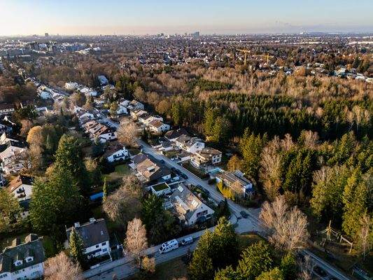 Vogelperspektive - Gartenstadt Trudering