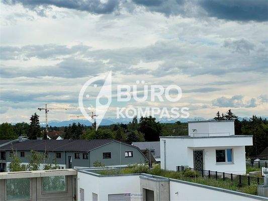 Blick bis in die Alpen