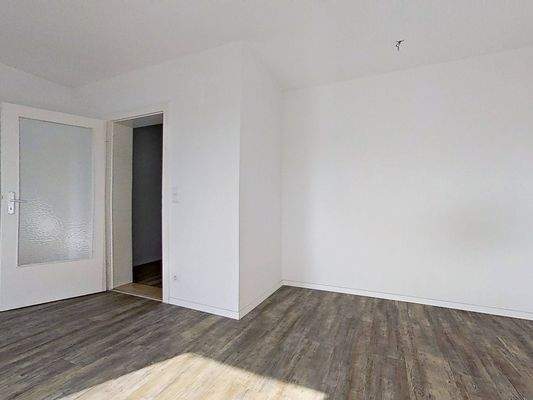 Ansicht IV: Wohn- und Schlafzimmer