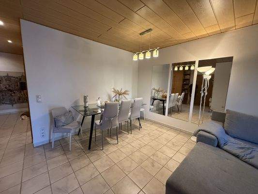 Essbereich im Wohnzimmer