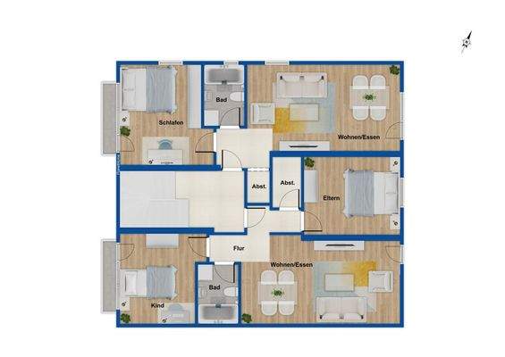 Grundriss Obergeschoss