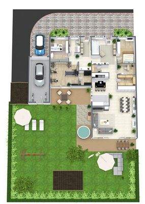 Grundriss Grundstück, nicht maßstabsgetreu!