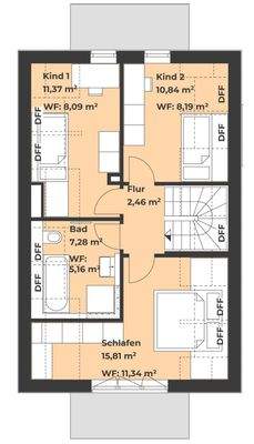 Grundriss Obergeschoss