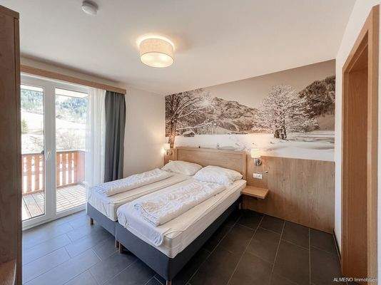 Schlafbereich mit Bad en Suite 