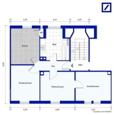 Grudriss EG Leerwohnung
