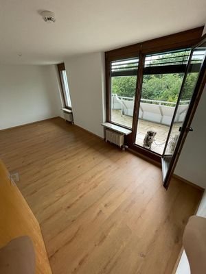 Schlafzimmer mit Dachterrasse