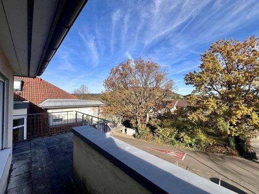 Blick Zugang zweiter Balkon