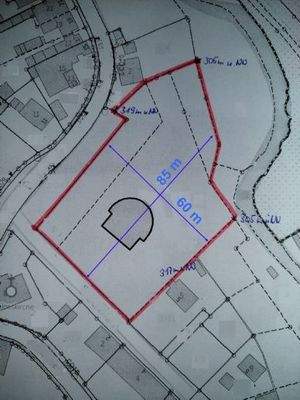 Lageplan_Grundstücksgrenzen-Höhen