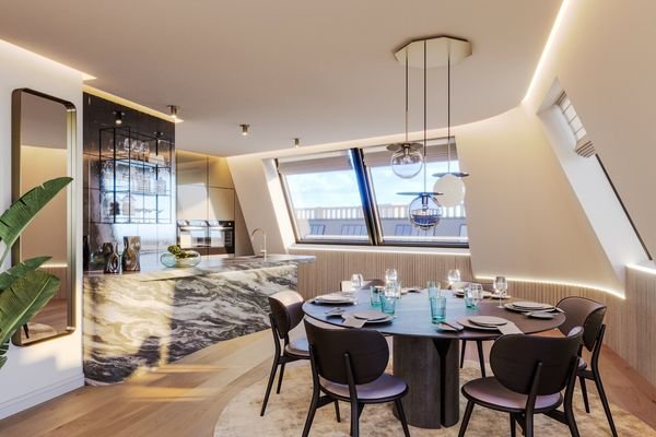 Stilvoller Dining-Room mit eleganter Bar