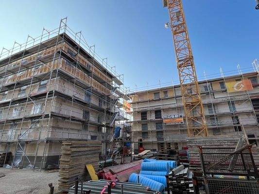 Außenansicht Rohbau