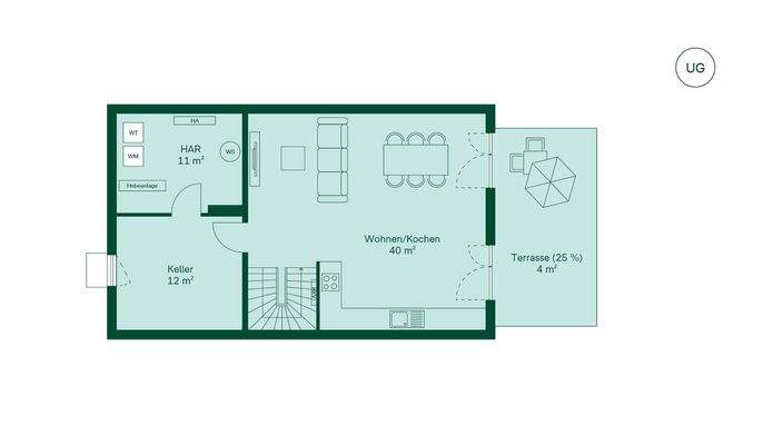 Doppelhaus Grundriss UG