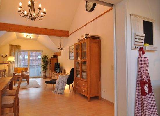 Blick zum Wohnbereich