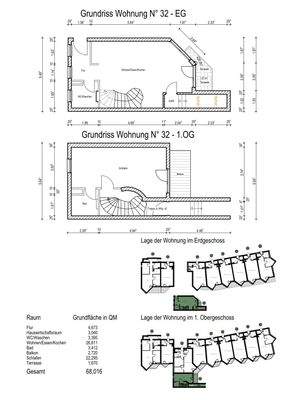 Grundriss- Wohnung Nr. 32